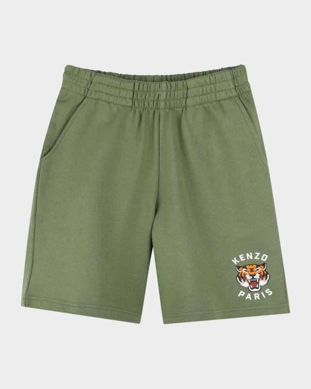 Boy's Logo-Print Bermuda Fleece Shorts, Size 2-